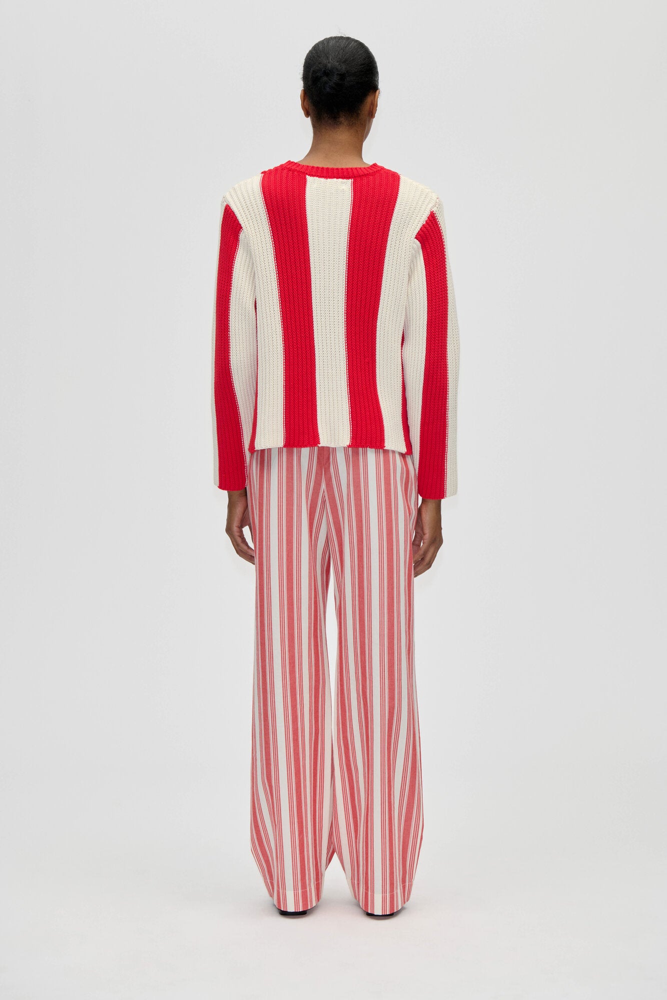 2501 Boxy Motif striktrøje - Equestrian Stripes